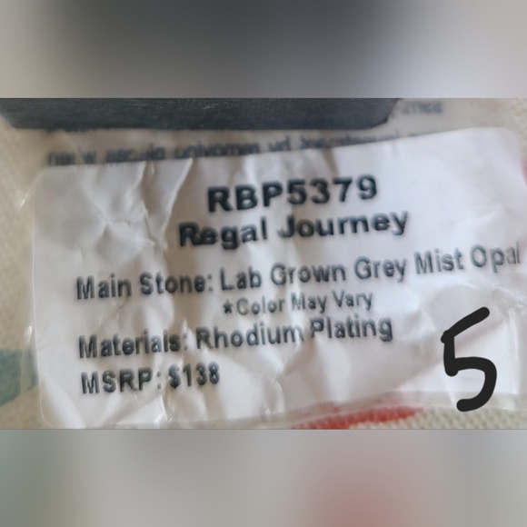 Bomb Party Ring - Gray Mist Opal - Picture 2 of 2